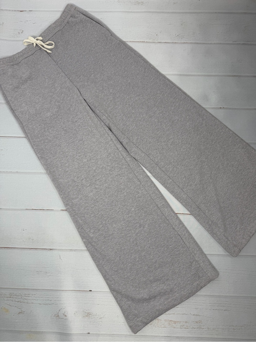 Autres Filles Heather Gray Wide Leg Lounge Pants Size Small